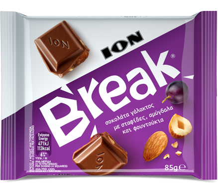 ION Milk Chocolate Break Nuts & Raisins